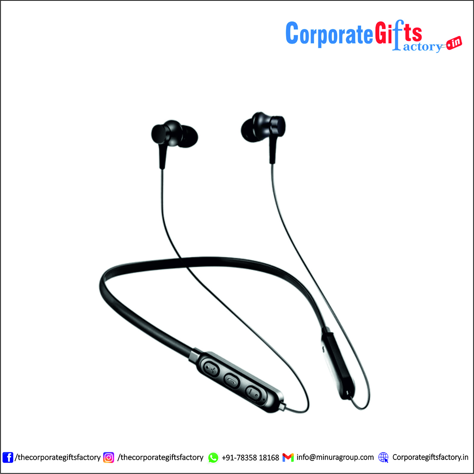 Conekt Black Bluetooth Neckband Bounce 5